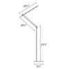 Modern Forms FL-1050-AL Balance Floor Lamp, One Size, Brushed Aluminum view 4