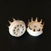 2Pcs 9Pin Gold Plated Vacuum Tube Socket Valve Base For12AX7 12AU7 12AT7 6P1 6N1 view 2