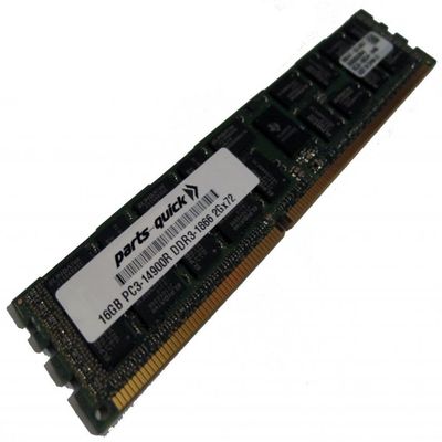 parts-quick 16GB Memory for Intel R2308GZ4GC Server System DDR3 PC3-14900 1866 MHz ECC Registered DIMM RAM