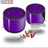 Skin Wrap Decal Set 2 Pack for Amazon Echo Dot 2 - Solids Collection Purple (2nd Generation ONLY - Echo NOT Included) view 2