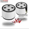 Skin Wrap Decal Set 2 Pack for Amazon Echo Dot 2 - Solids Collection White (2nd Generation ONLY - Echo NOT Included) view 2