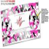 Skin Wrap Decal Set 2 Pack for Amazon Echo Dot 2 - Sexy Girl Silhouette Camo Hot Pink Fuschia (2nd Generation ONLY - Echo NOT Included) view 3