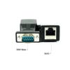 COOSO RJ45 to RS232, DB9 9-Pin Serial Port to RJ45 Female Cat5e/6 Ethernet LAN Adapter,DB9 Male 2packs view 2