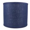 Urbanest Classic Drum Burlap Lampshade, Spider-Fitter, 10 inch Square, Navy Blue view 1