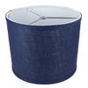 Urbanest Classic Drum Burlap Lampshade, Spider-Fitter, 10 inch Square, Navy Blue view 2