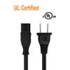 Powseed 6Ft 2 Prong Polarized AC Wall Power Cord Cable Plug for Sony PlayStation 1 2 PS1 PS2, Vizio Sharp Sanyo Emerson TV, Arris Router Modem, Bose Companion 3 5 Multimedia Speaker view 2