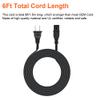 Powseed 6Ft 2 Prong Polarized AC Wall Power Cord Cable Plug for Sony PlayStation 1 2 PS1 PS2, Vizio Sharp Sanyo Emerson TV, Arris Router Modem, Bose Companion 3 5 Multimedia Speaker view 4