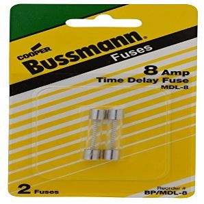 BP/MDL-8 MDL Glass Fuse , 8 Amp by Cooper Bussmann
