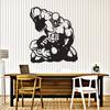 WallStickers4ever Large Vinyl Wall Decal Fighters MMA Martial Arts Sports Stickers (ig4110) Dark Red view 1