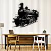 WallStickers4ever Large Vinyl Wall Decal Train Railway Child Room Kids Stickers Mural (ig4111) Black view 1