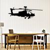 Large Vinyl Wall Decal Helicopter Air Force Boys Kids Room Stickers (ig4113) Brown view 1