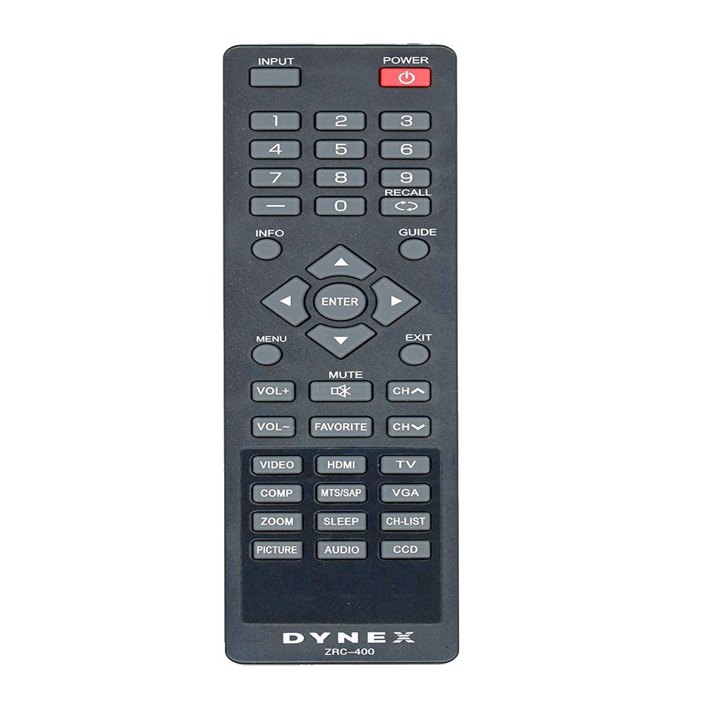 Original Dynex ZRC-400 LCD TV Remote Control for Models DX- 37L200A12A DX-40L130A11 DX-40L150A11 DX-40L261A12 DX-42E250A12 DX-46L150A11 DX-46L260A12 DX-46L261A12 DX-46L262A12 DX-46L262A12A