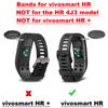 ECSEM Replacement Soft Silicone Bands and Straps Compatible with Garmin vivosmart HR (not for vivosmart hr +), Black/Blue view 2