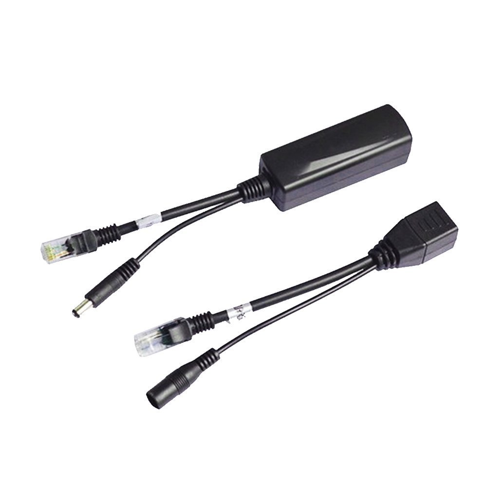 COOSO POE Kit, PoE Splitter Kit and Passive PoE Injector Compatible with Most Switches and HD Cameras.24V to 12V,1Pair