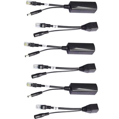 POE Kit,COOSO PoE Splitter Kit and Passive PoE Injector Compatible with Most Switches and HD Cameras.24V to 12V,3Pairs
