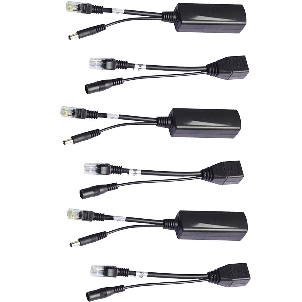 POE Kit,COOSO PoE Splitter Kit and Passive PoE Injector Compatible with Most Switches and HD Cameras.24V to 12V,3Pairs