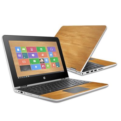 MightySkins Skin Compatible with HP Pavilion x360 11.6" (2016) wrap Cover Sticker Skins Birch Grain