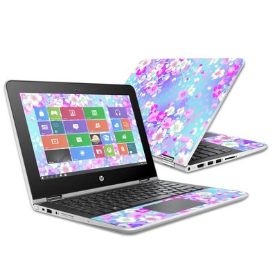 MightySkins Skin Compatible with HP Pavilion x360 11.6" (2016) wrap Cover Sticker Skins in Bloom