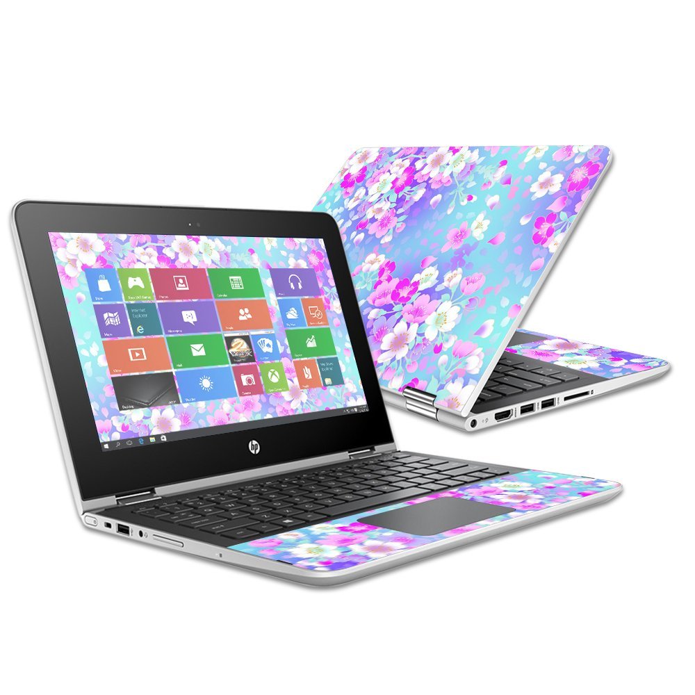 MightySkins Skin Compatible with HP Pavilion x360 11.6" (2016) wrap Cover Sticker Skins in Bloom