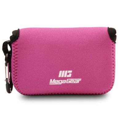 MegaGear Panasonic Lumix DMC-LX10 Ultra Light Neoprene Camera Case, with Carabiner - Hot Pink - MG1032