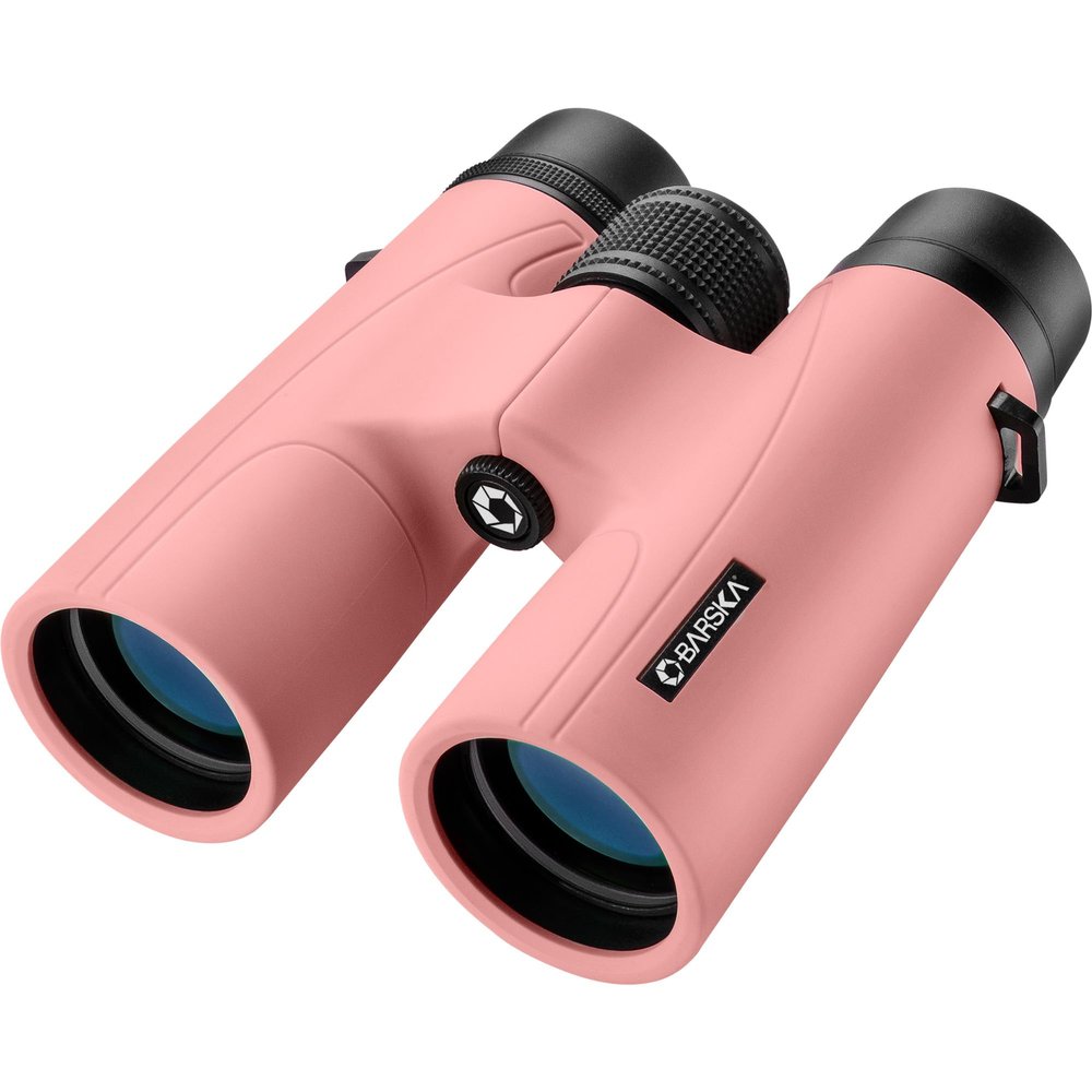 Barska Crush 10x42 Binoculars  Lightweight, Compact & Shockproof Design in Bright Colors for Hiking, Travel, Concerts, Sports, Great Gift Idea  Case & Strap Included