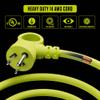 Masterplug 40ft Case Cord Reel, Retractable Extension Lead with Winding Handle, Safety Overload Circuit Breaker and Power Switch, 4X Grounded Outlets, 13amps, 14AWG Cable view 4