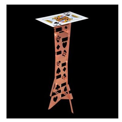 GOWE Alluminum alloy Magic Folding Table,copper color (poker table),Magician's best table,magic tricks,stage,illusions,Accessories