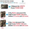 AH Military Grade Hunting Tree Camo Case w/Storage Pocket, for Android iPhone Xs Max iPhone 8 Plus,7 Plus,6s Plus, OnePlus 6T Rugged Canvas Pouch Holster Carrying Bag Fits Phone Thick CASE (Large) view 2