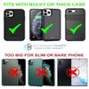 AH Military Grade Hunting Tree Camo Case w/Storage Pocket, for Android iPhone Xs Max iPhone 8 Plus,7 Plus,6s Plus, OnePlus 6T Rugged Canvas Pouch Holster Carrying Bag Fits Phone Thick CASE (Large) view 3
