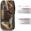 AH Military Grade Hunting Tree Camo Case w/Storage Pocket, for Android iPhone Xs Max iPhone 8 Plus,7 Plus,6s Plus, OnePlus 6T Rugged Canvas Pouch Holster Carrying Bag Fits Phone Thick CASE (Large) view 4