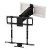 MantelMount MM540 - Above Fireplace Pull Down TV Mount for 44" to 80" Screen TVs to 90 lbs, with Patented auto-straightening, Adjustable Stops, Heat Sensor Handles & Paintable Covers view 1