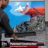 MantelMount MM540 - Above Fireplace Pull Down TV Mount for 44" to 80" Screen TVs to 90 lbs, with Patented auto-straightening, Adjustable Stops, Heat Sensor Handles & Paintable Covers view 2