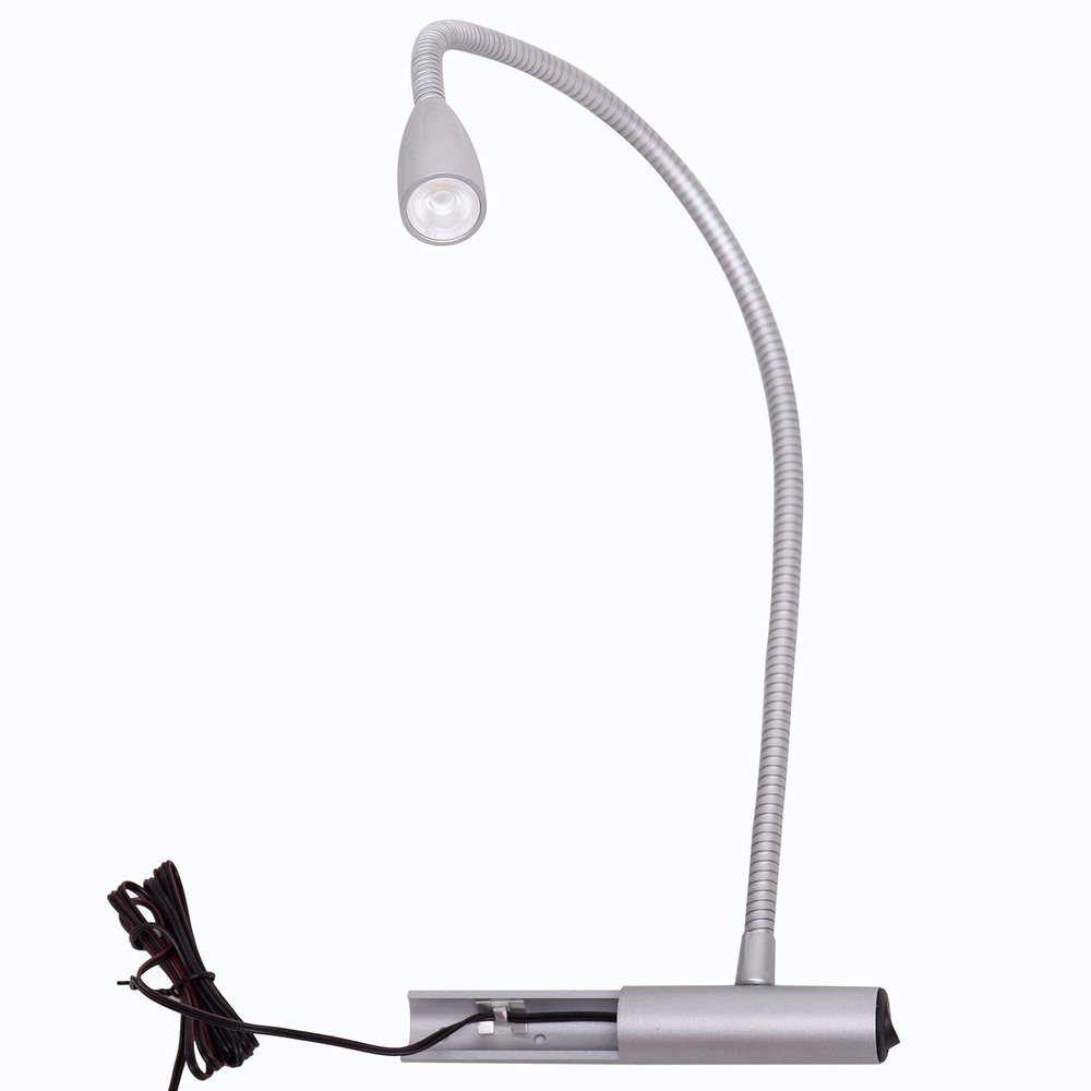 Bedside Reading Light with Knob Switch Flexible Gooseneck LED Bed Lamp Headboard Wall