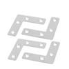 uxcell 4pcs 50mmx50mmx1mm Flat L Shaped Corner Brace Repair Plates view 1