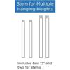 Progress Lighting P8601-109 Stem Kit, Brushed Bronze view 4