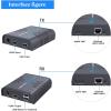 AGPTEK USB HDMI KVM Extender Over Single Cat 5/5E/6/7 Ethernet Cable- Signal Extension Up to 120m/365Ft- USB Keyboard Mouse Support- Adapter for Residential/Commercial Use view 4