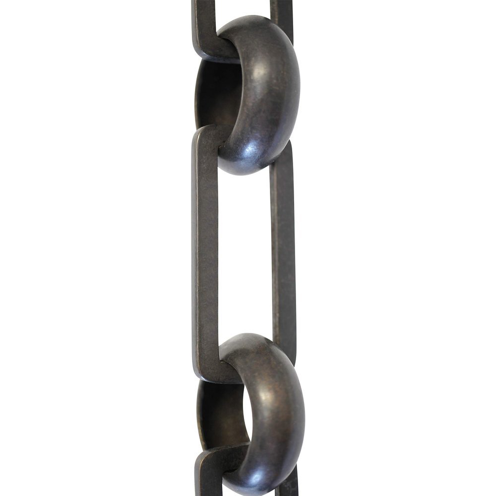 RCH Hardware CH-19-OBB Brass Chandelier Chain, Oil Bronzed Black (1 Foot)