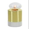 Deco 79 50571 Gold-Plated Iron, Marble and Glass Accent Lamp with Bulb Accent Lamp,Green/White view 1