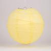 PaperLanternStore.com 12 Inch Light Yellow Irregular Ribbed Paper Lantern (10 PACK) view 1