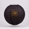 Quasimoon PaperLanternStore.com 20 Inch Black Round Paper Lantern (10 Pack) view 1