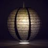 Quasimoon PaperLanternStore.com 20 Inch Black Round Paper Lantern (10 Pack) view 2