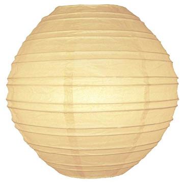 Quasimoon PaperLanternStore.com Beige Kawaii Paper Lantern (10 Pack)