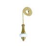Jandorf Pull Chain 12 In. Brs & White White view 1