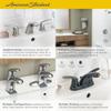 American Standard 7075800.002 Colony Pro 8 in. Widespread 2-Handle Low-Arc Bathroom Faucet with Pop-Up Drain Assembly, 1.2 GPM, Polished Chrome view 3
