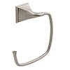 Delta Everly Wall Mount Square Open Towel Ring Bath Hardware Accessory in Brushed Nickel EVE46-BN view 1