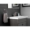 Delta Everly Wall Mount Square Open Towel Ring Bath Hardware Accessory in Brushed Nickel EVE46-BN view 2