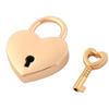 uxcell Metal Heart Shaped Luggage Bag Security Lock Padlock Gold Tone view 1