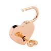 uxcell Metal Heart Shaped Luggage Bag Security Lock Padlock Gold Tone view 2