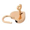 uxcell Metal Heart Shaped Luggage Bag Security Lock Padlock Gold Tone view 3