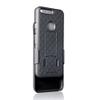 Hard Shell Combo Case Defender Carrying Holster Belt Clip Cover Kickstand Black for Verizon Google Pixel view 2